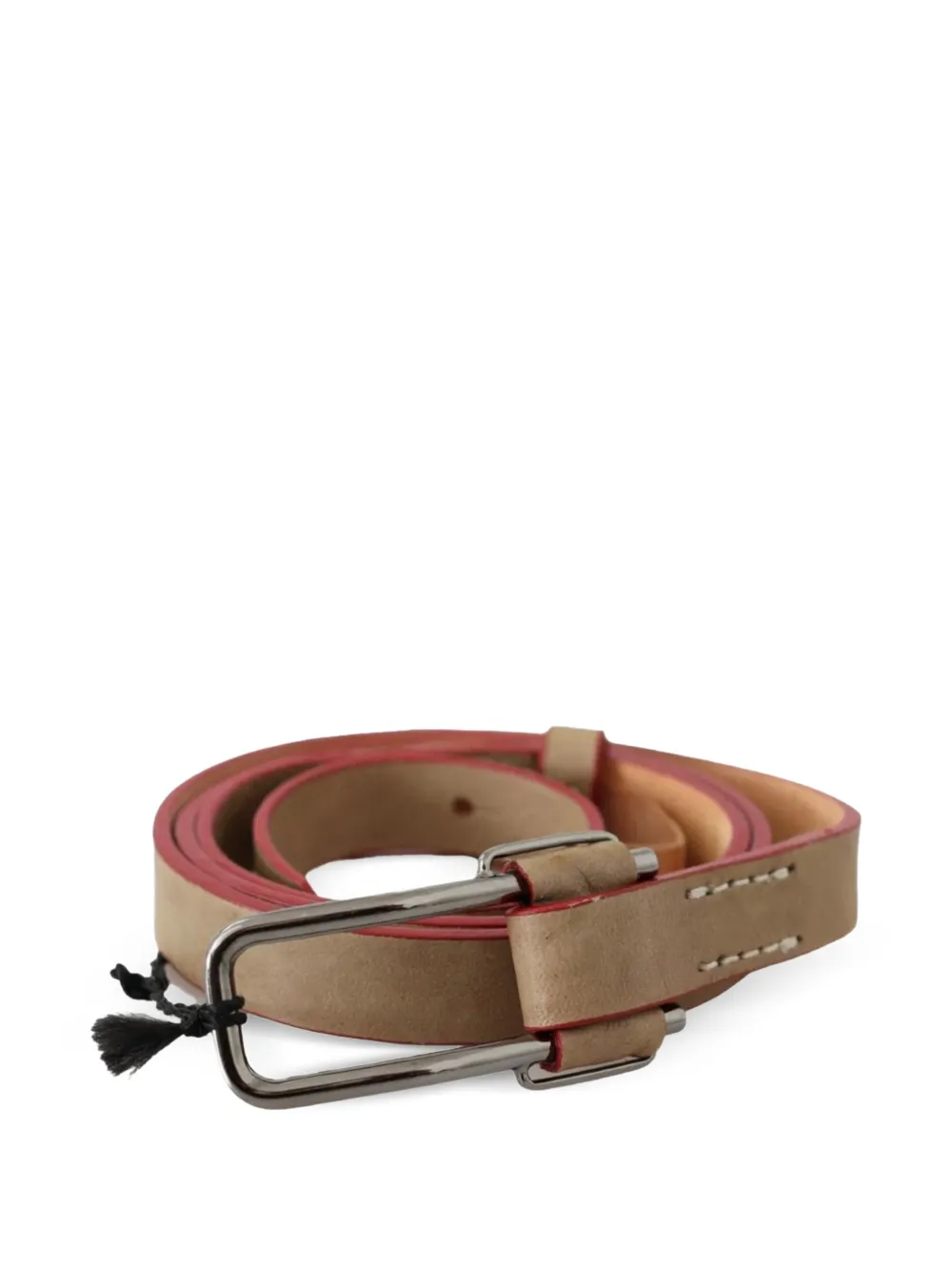 Costume National logo-debossed buckle belt