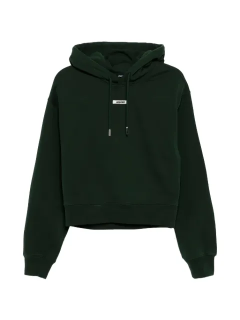 Jacquemus hoodie con parche del logo y cordones