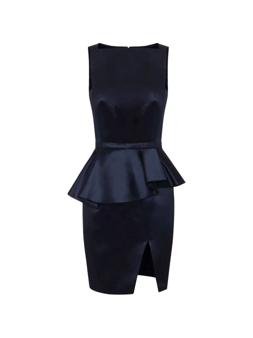 Elisabetta Franchi peplum-waist slit-detail dress