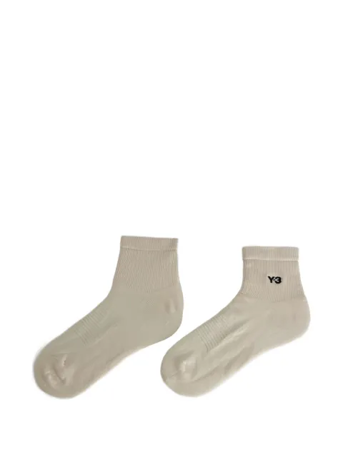 Y-3 logo-embroidered ribbed socks