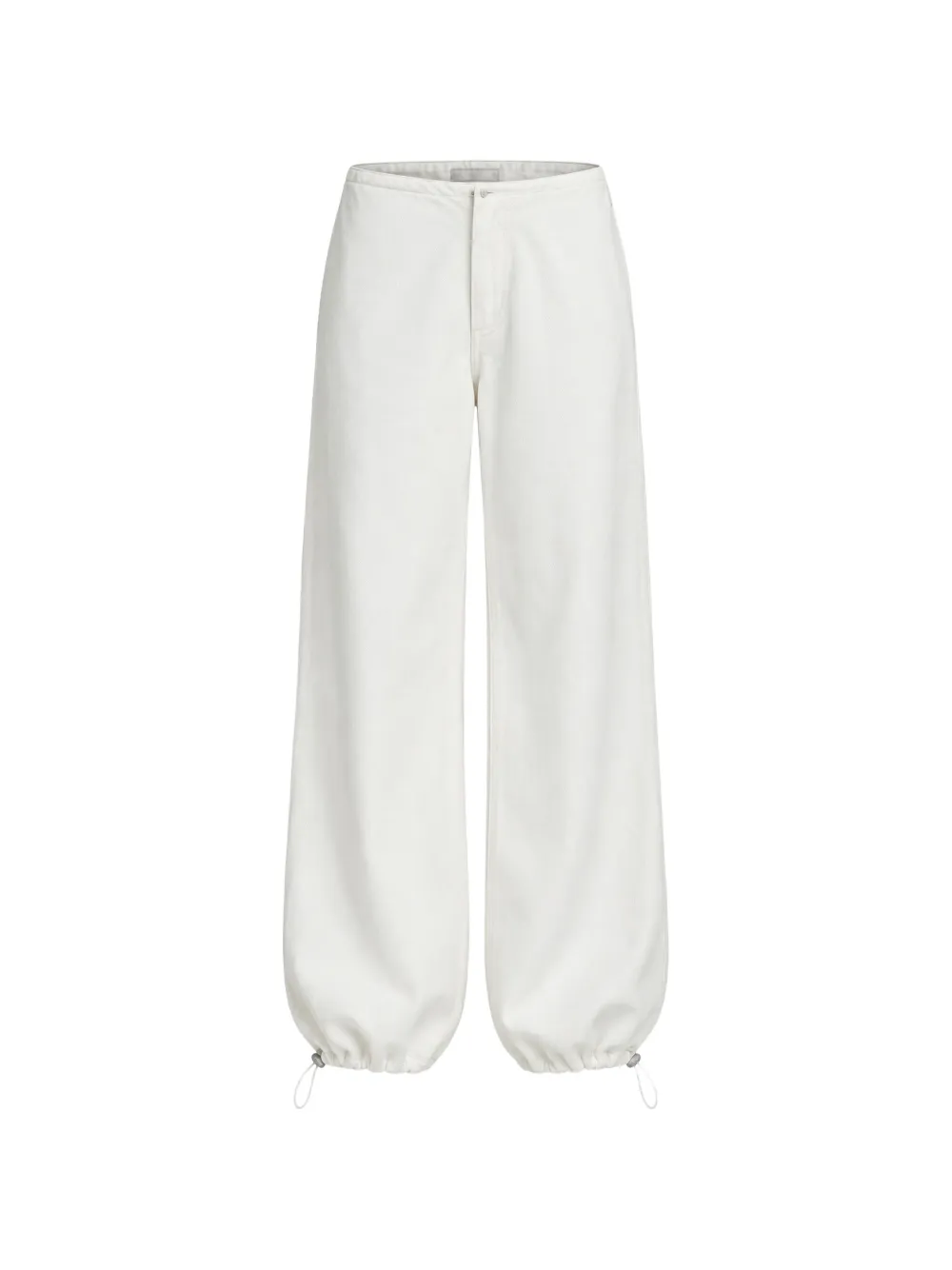 Still Here Sport Drawstring-hem Jeans In Weiss