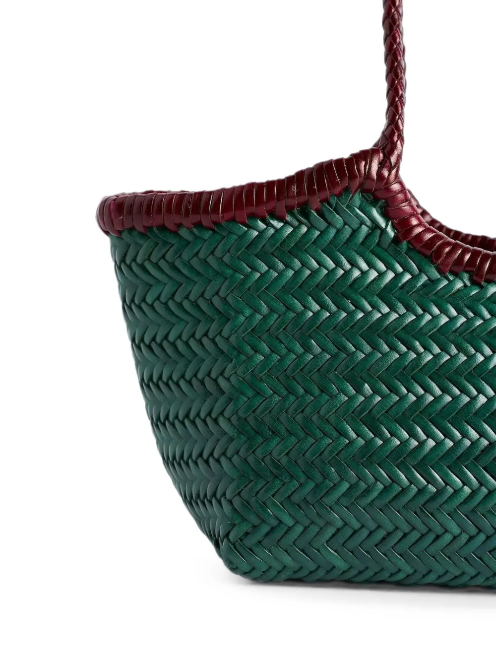 DRAGON DIFFUSION Nantucket leren shopper Groen