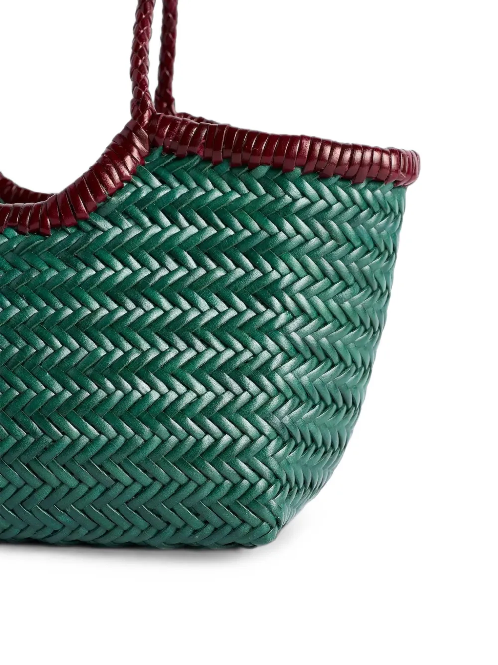 DRAGON DIFFUSION Nantucket leren shopper Groen