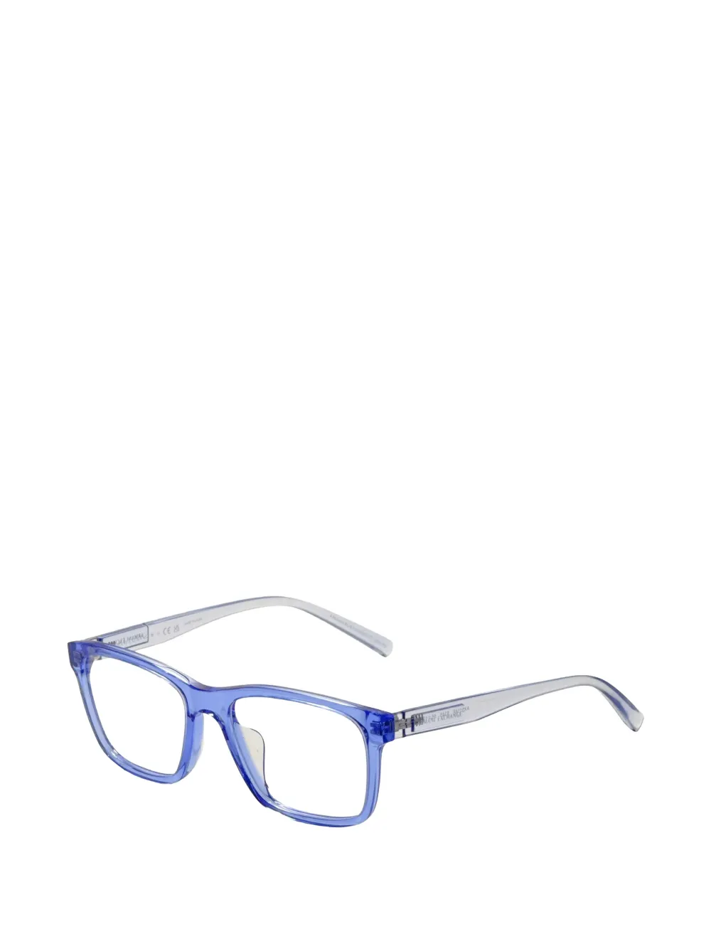 Armani Exchange transparent square-frame glasses