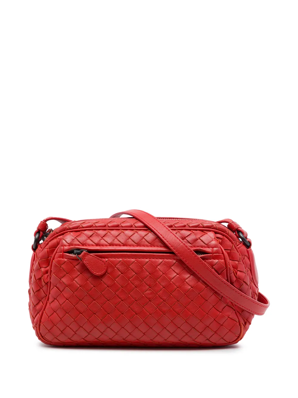 Bottega Veneta Pre-Owned 2012-2026 Intrecciato Umhängetasche aus Nappaleder - Rot