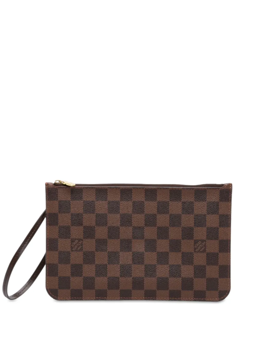 Louis Vuitton Pre-Owned 2014 Damier Ebene Neverfull Pochette pouch - Marrone