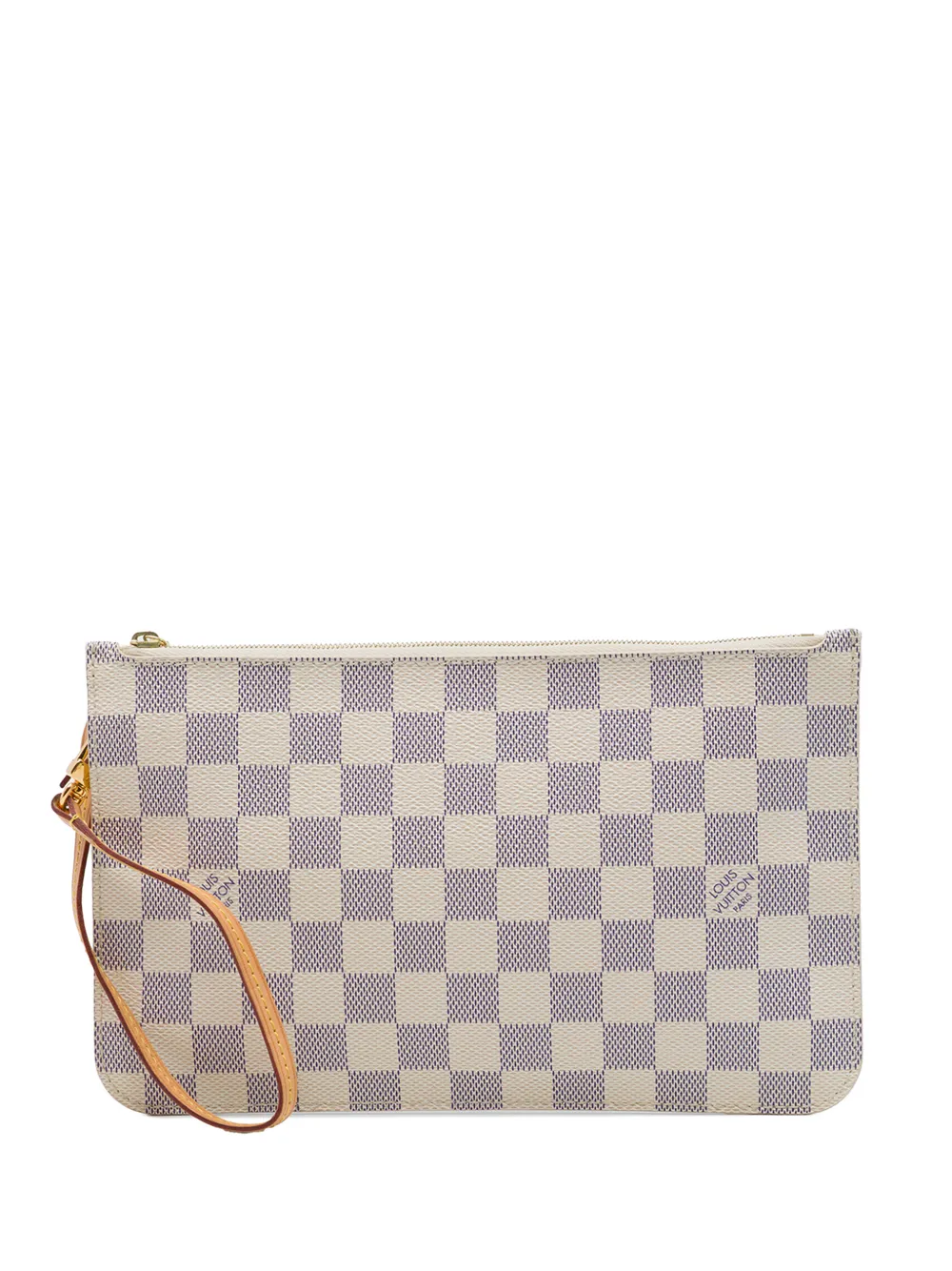Louis Vuitton Pre-Owned 2017 Damier Azur Neverfull MM pouch - Bianco