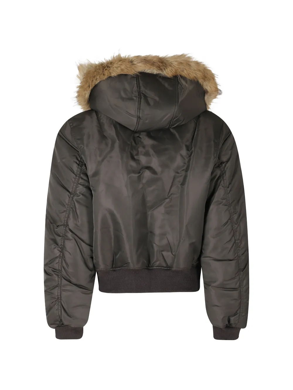Low Classic faux-fur trim hooded puffer jacket Bruin