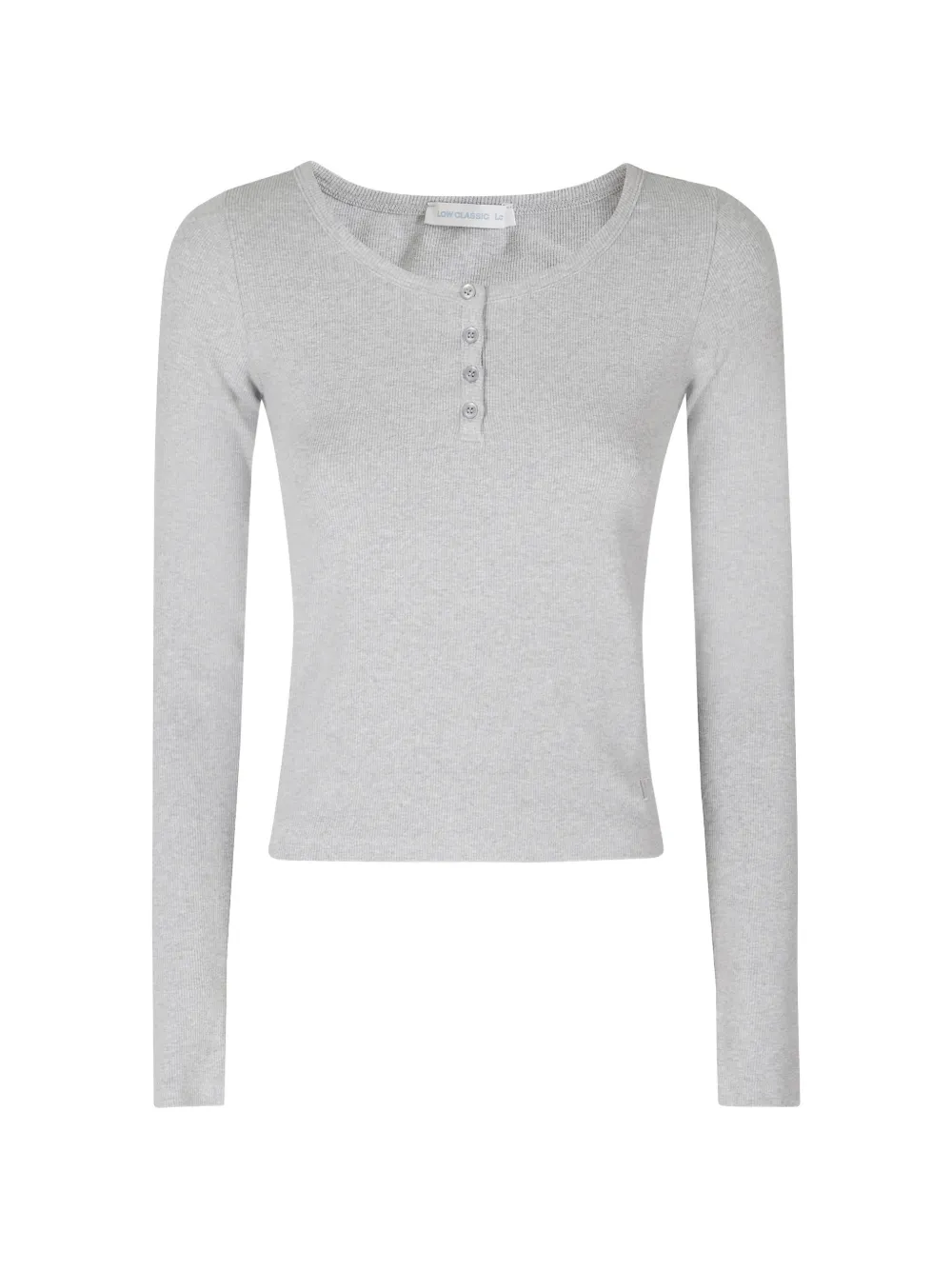 Low Classic Henry Grigia ribbed jumper Grijs
