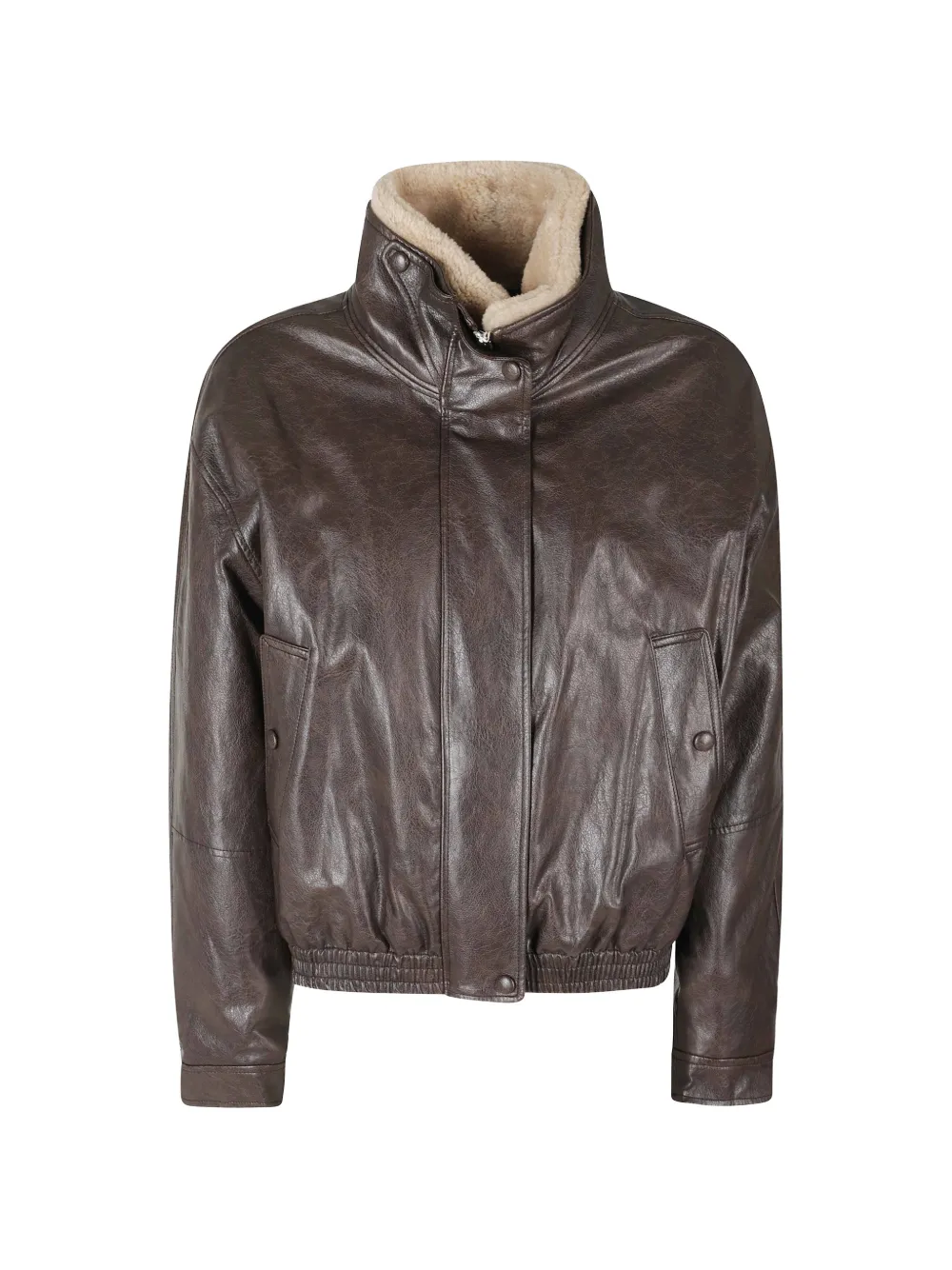 Low Classic faux-fur collar jacket - Braun