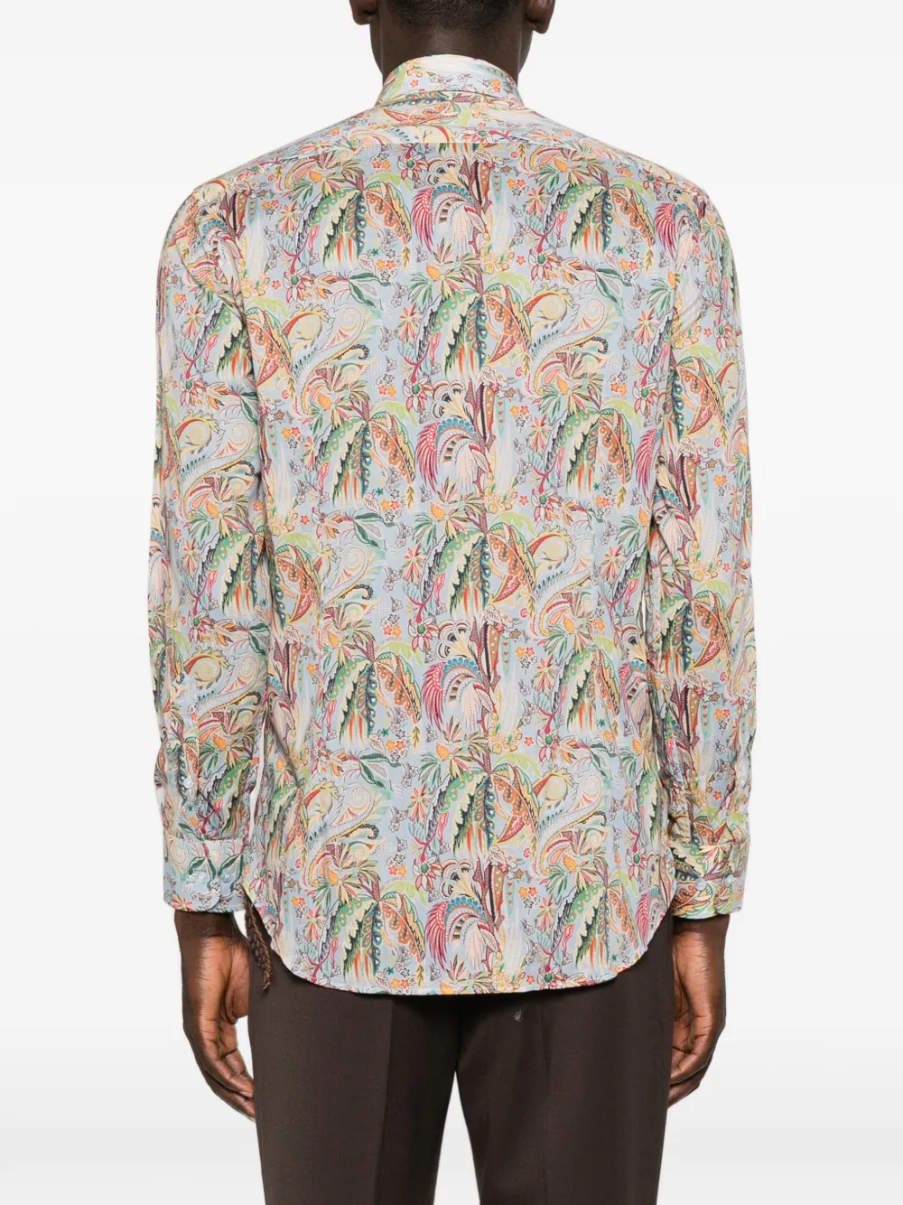 ETRO Overhemd met paisley-print Blauw