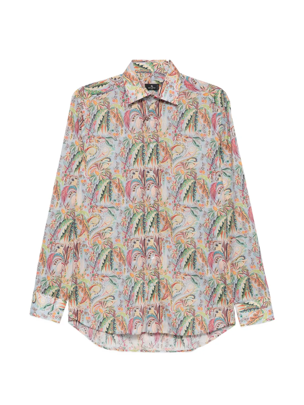 ETRO Paisley-print long-sleeve shirt - Bleu