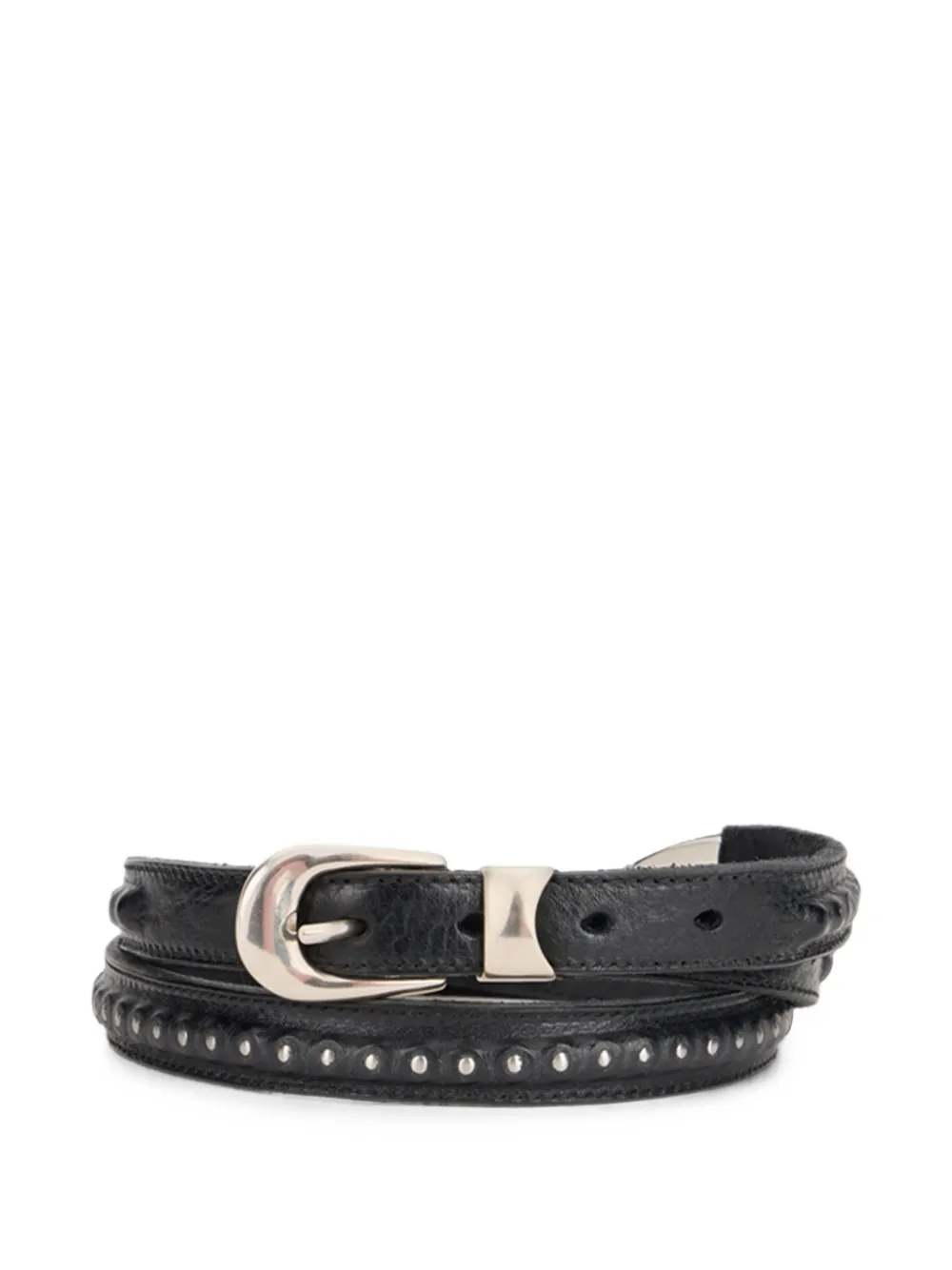 OUR LEGACY studded leather belt