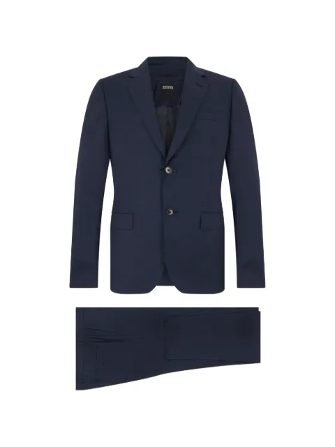 Zegna single-breasted notched-lapels suit