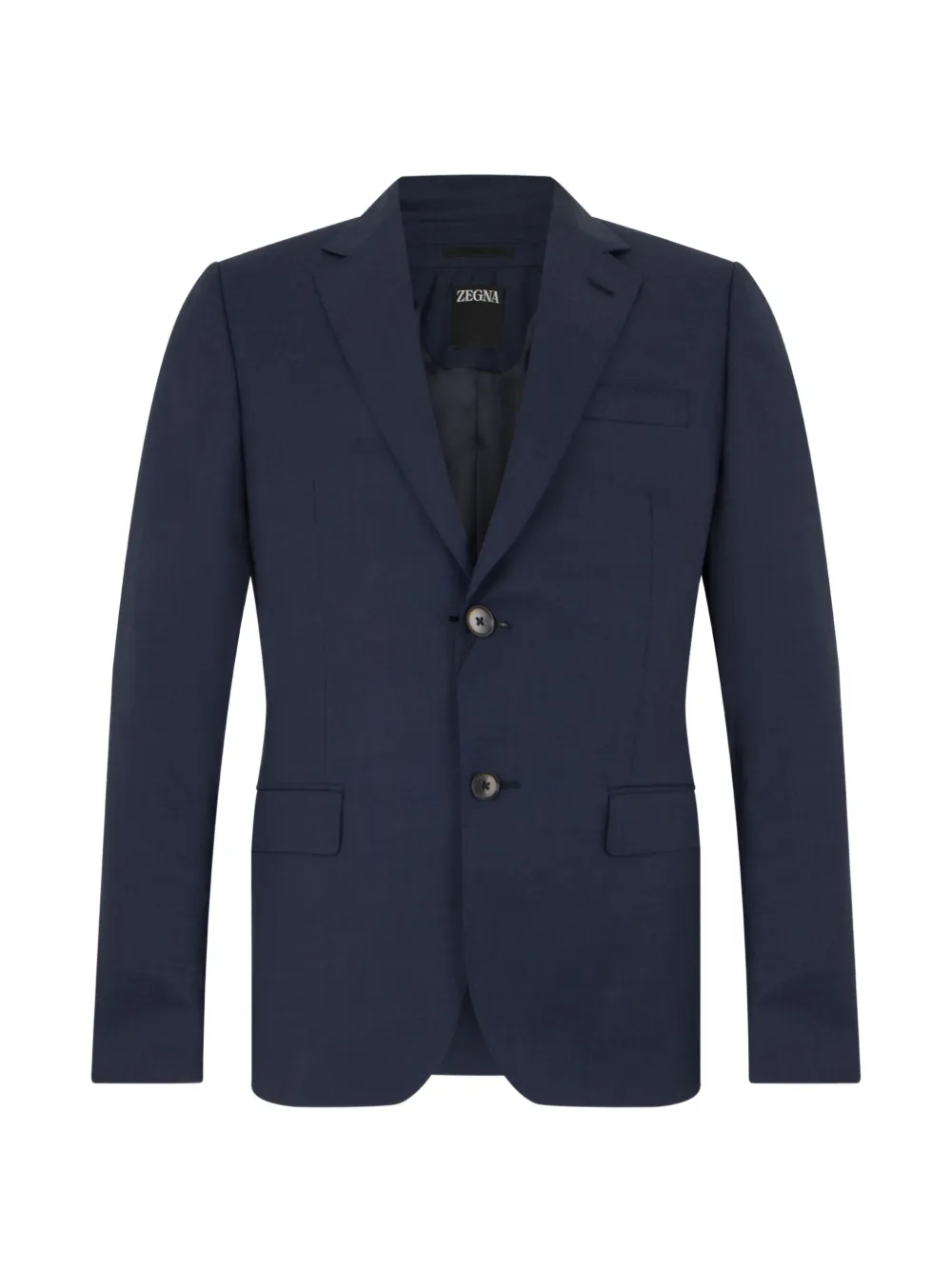Zegna Pak met enkele rij knopen Blauw