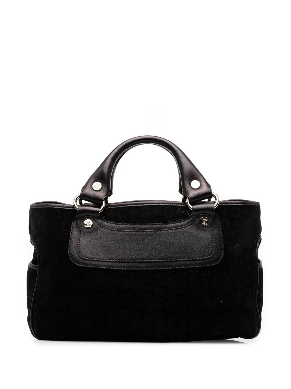Celine Pre-Owned 2010 C Macadam Boogie Handtasche aus Wildleder - Schwarz