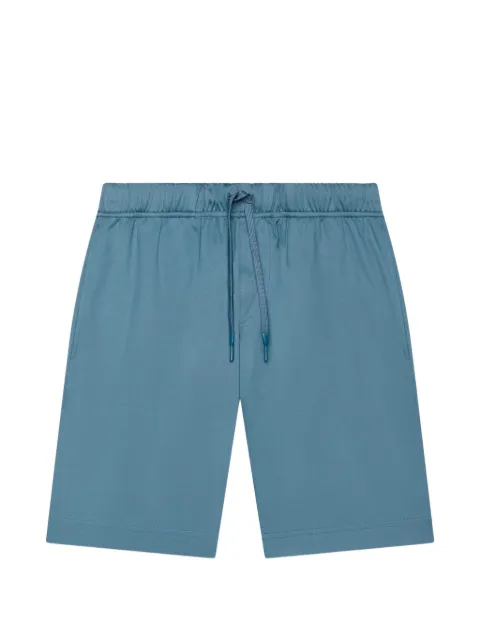 Valenza drawstring-waist cotton track shorts