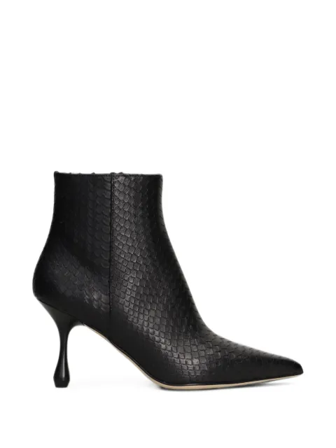 Anna F. snakeskin-effect pointed-toe boots
