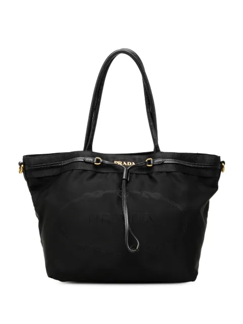 Prada Pre-Owned bolsa satchel Canapa de Tessuto con logo 2000-2013