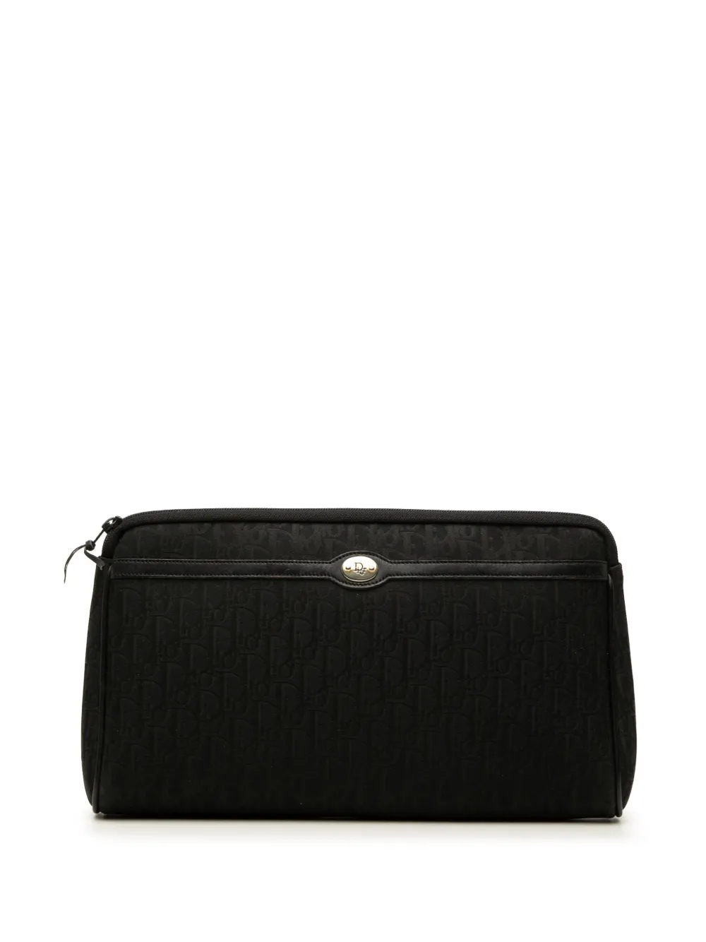 Christian Dior Pre-Owned 2000-2026 Trotter Clutch aus Canvas - Schwarz