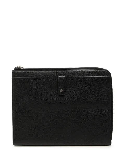 Saint Laurent Pre-Owned 2017 Grained Calfskin Classic Zip Around Snap clutch bag