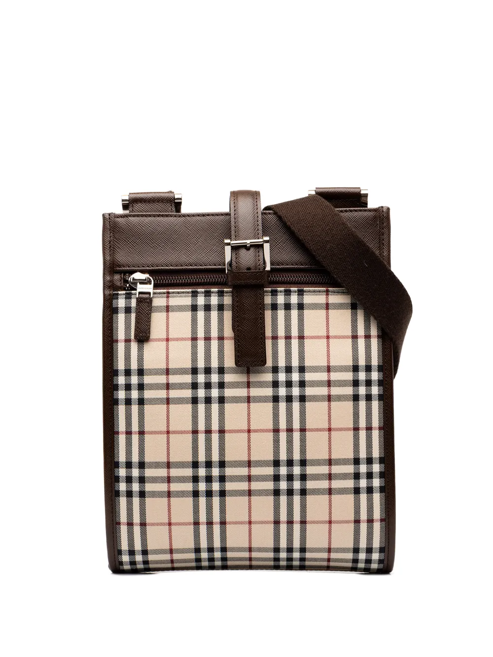 Burberry Pre-Owned 2000-2017 House Check Canvas crossbody bag - Neutrals