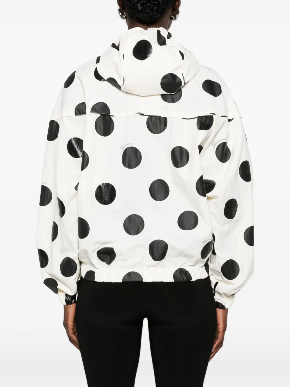Jacquemus Jack met stippen en capuchon Wit