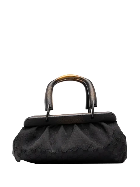 Gucci Pre-Owned 2000-2015 GG Canvas Wood Frame handbag