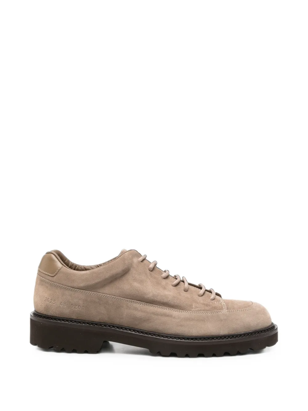 Common Projects suede lug-sole lace up shoes - Toni neutri