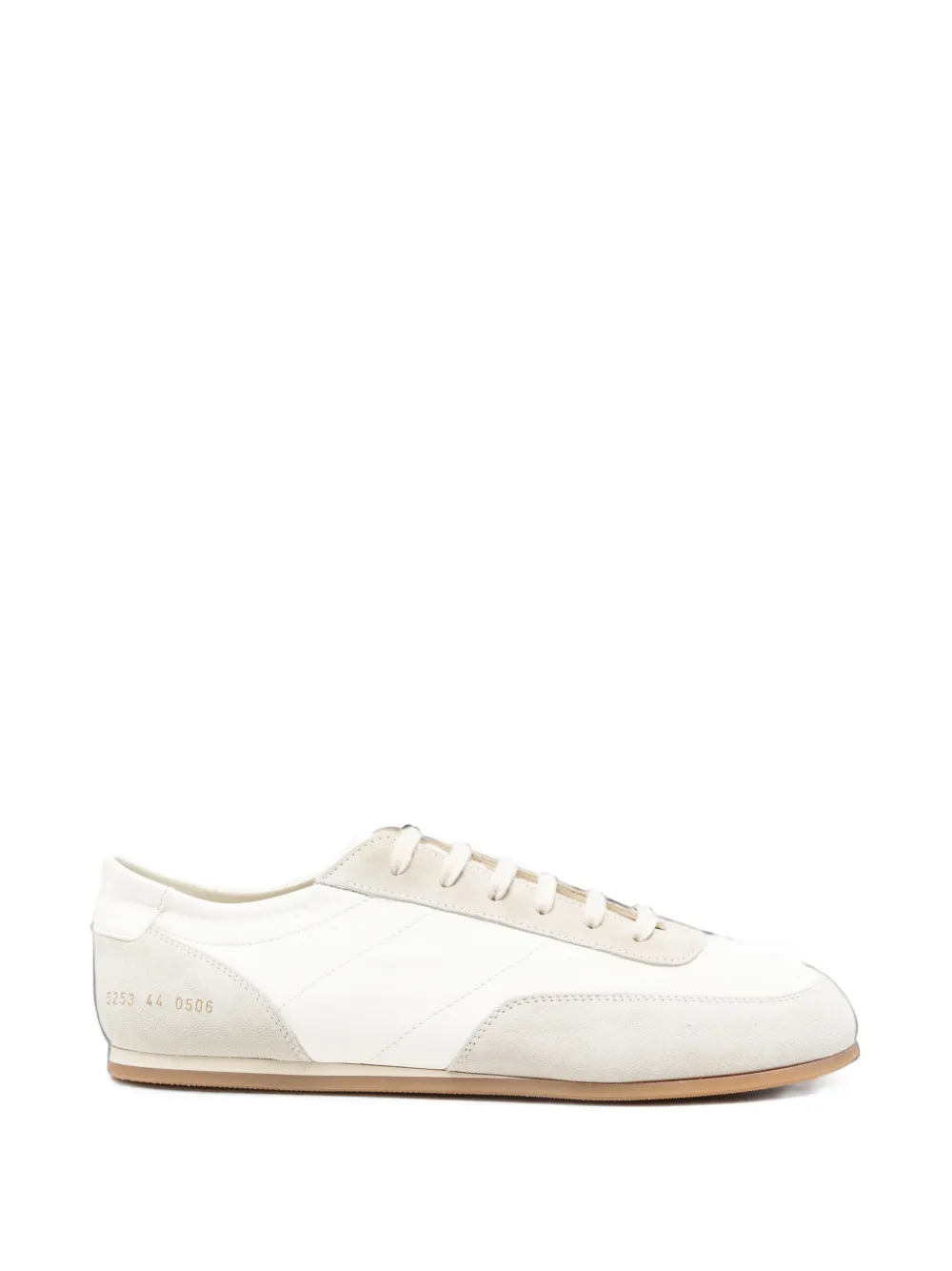 Common Projects Minimal panelled leather sneakers - Bianco