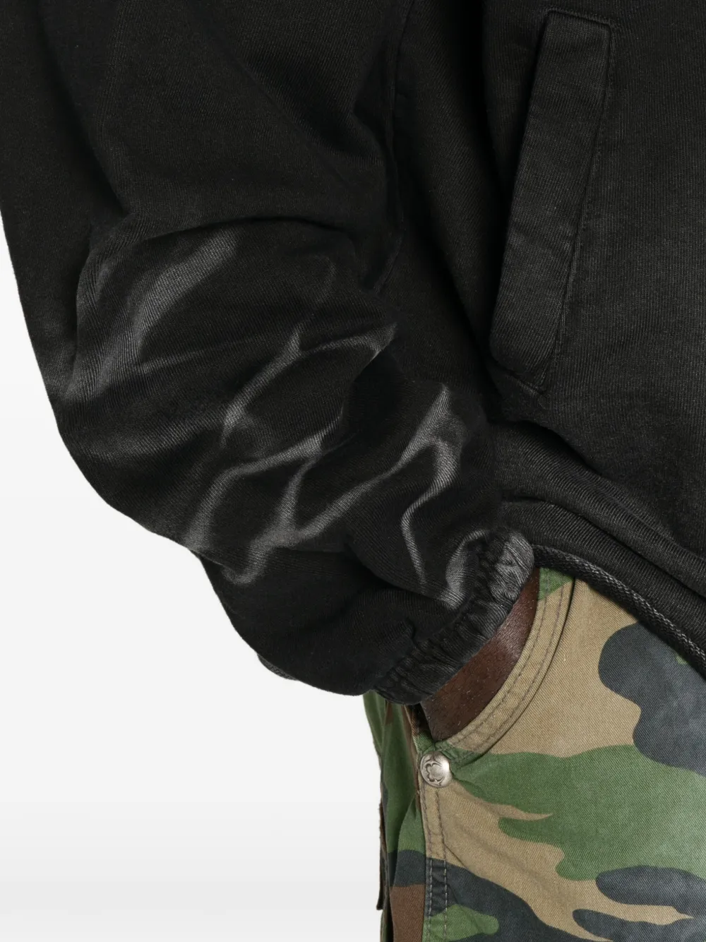 THUG CLUB Hoodie met print Zwart