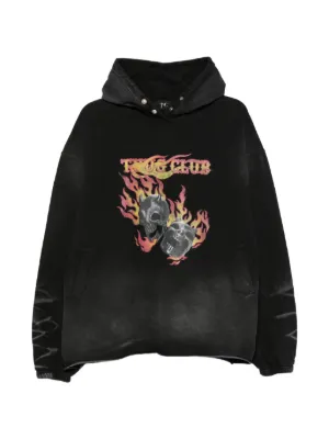 SP5DER Punk V2 zip-up Hoodie | Black | FARFETCH