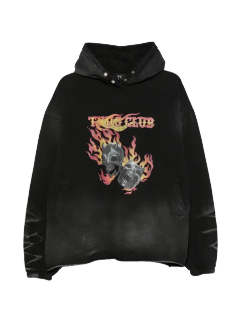 THUG CLUB graphic-print drawstring hoodie