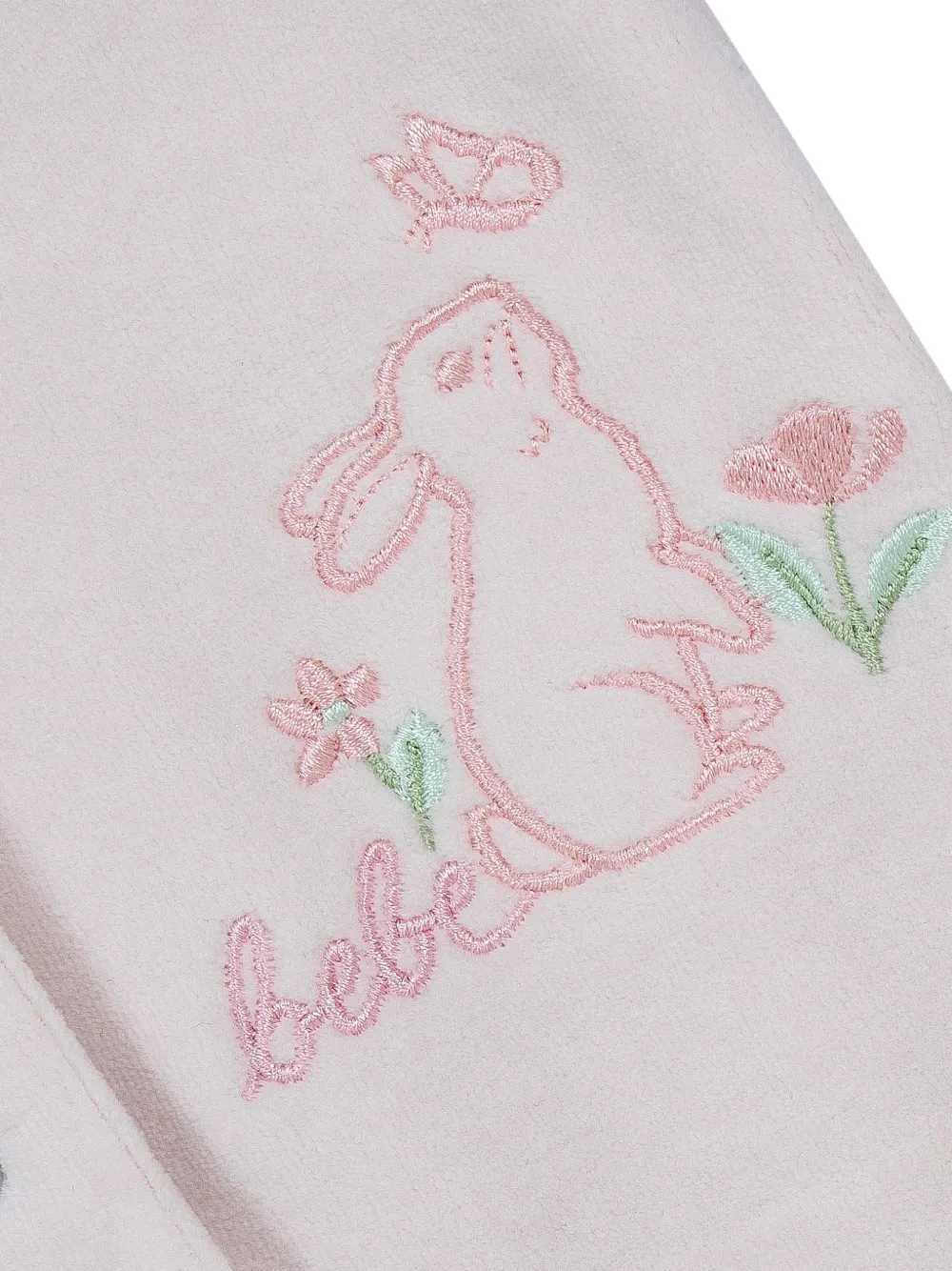 Lapin House Pyjama met kanten kraag en borduurwerk Roze