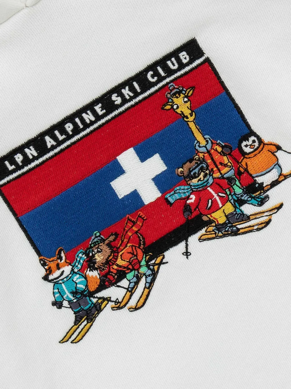 Lapin House Hoodie met grafische patch Wit