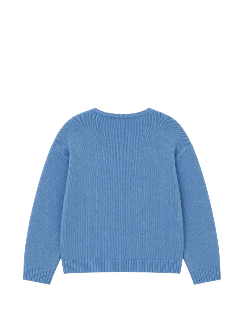 Lapin House Gebreide trui met hond intarsia Blauw