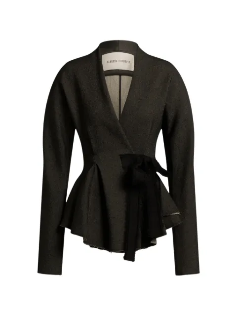 Alberta Ferretti peplum wrap jacket