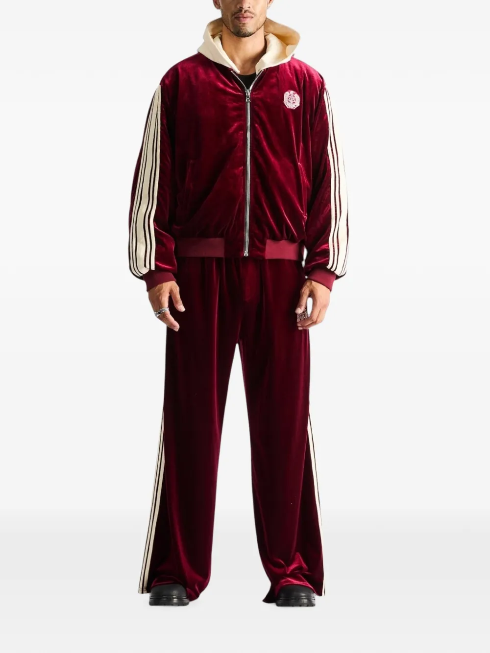 RTA Luxen trainingsbroek met wapenschild-patch Rood