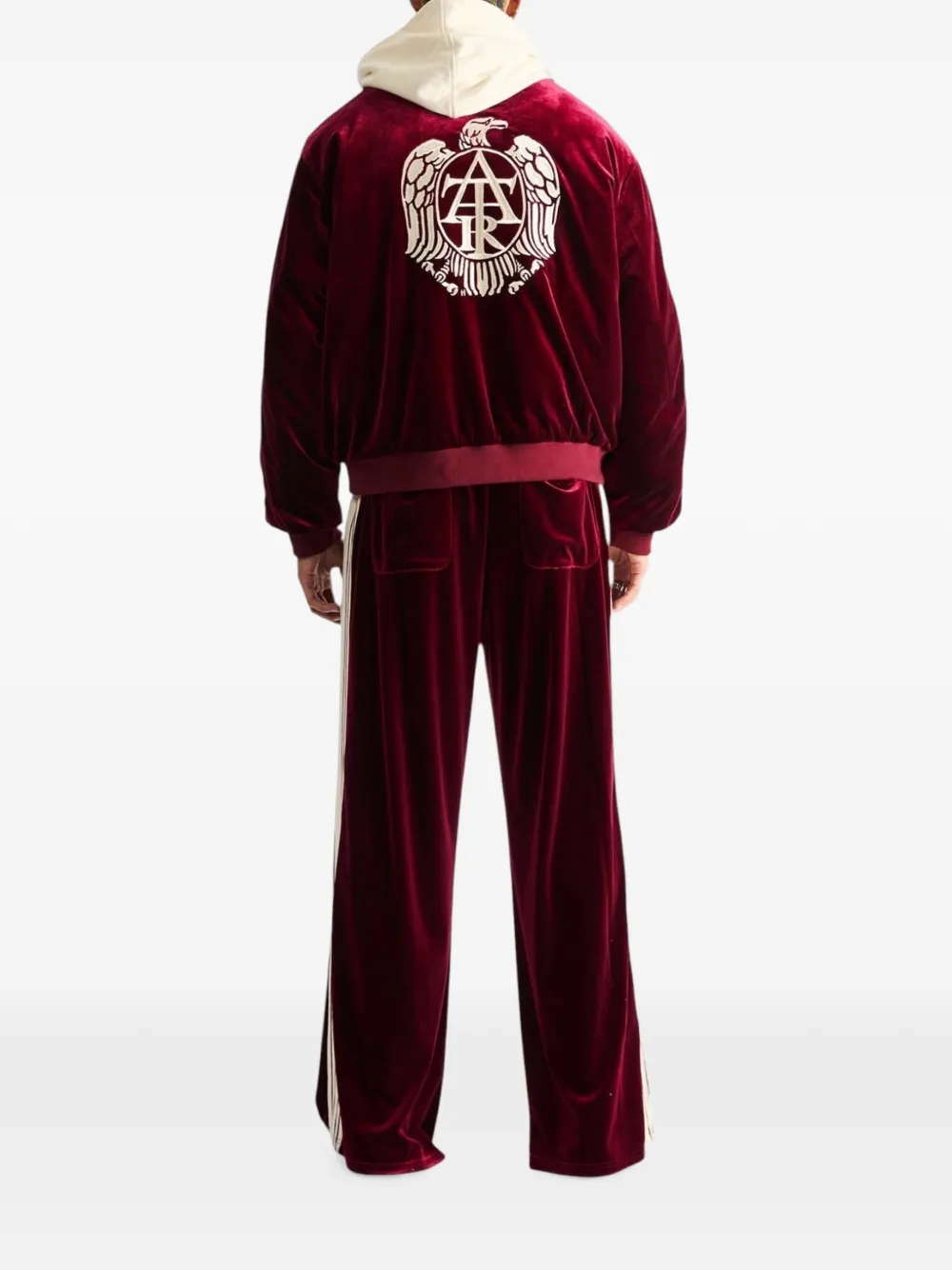 RTA Luxen trainingsbroek met wapenschild-patch Rood