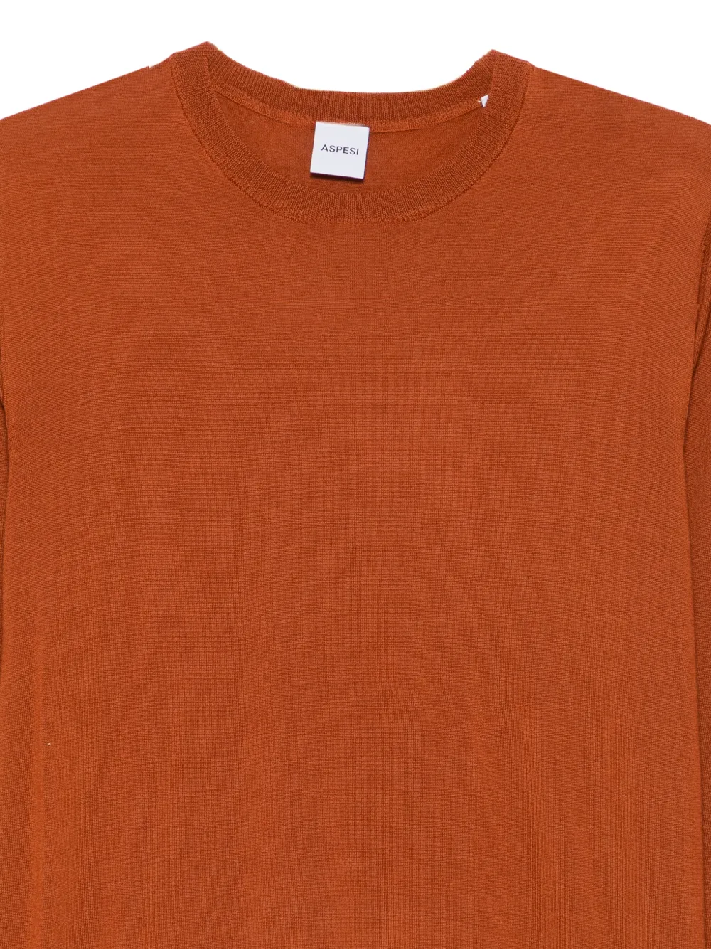 ASPESI Wollen trui met ronde hals Oranje