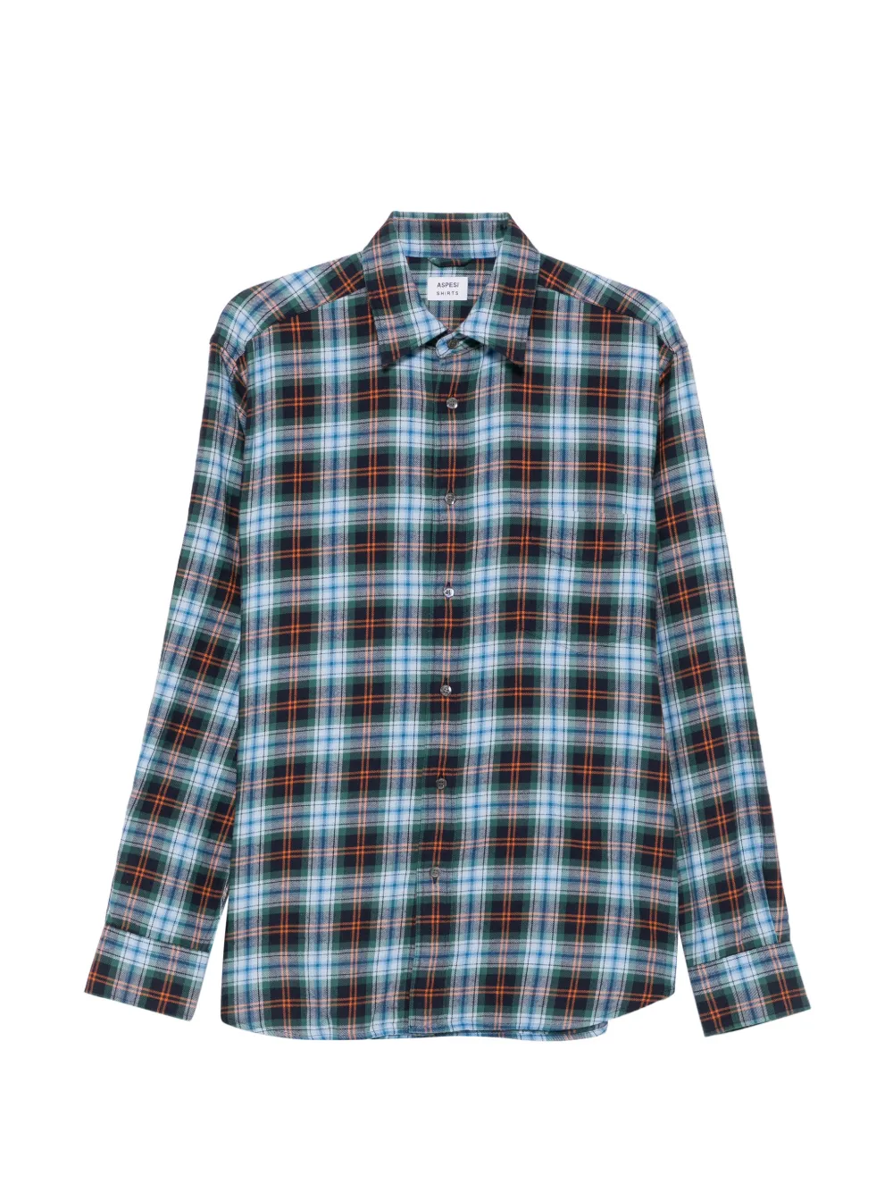 ASPESI Fred check flannel shirt - Vert ASPESI Fred check flannel shirt - Vert
