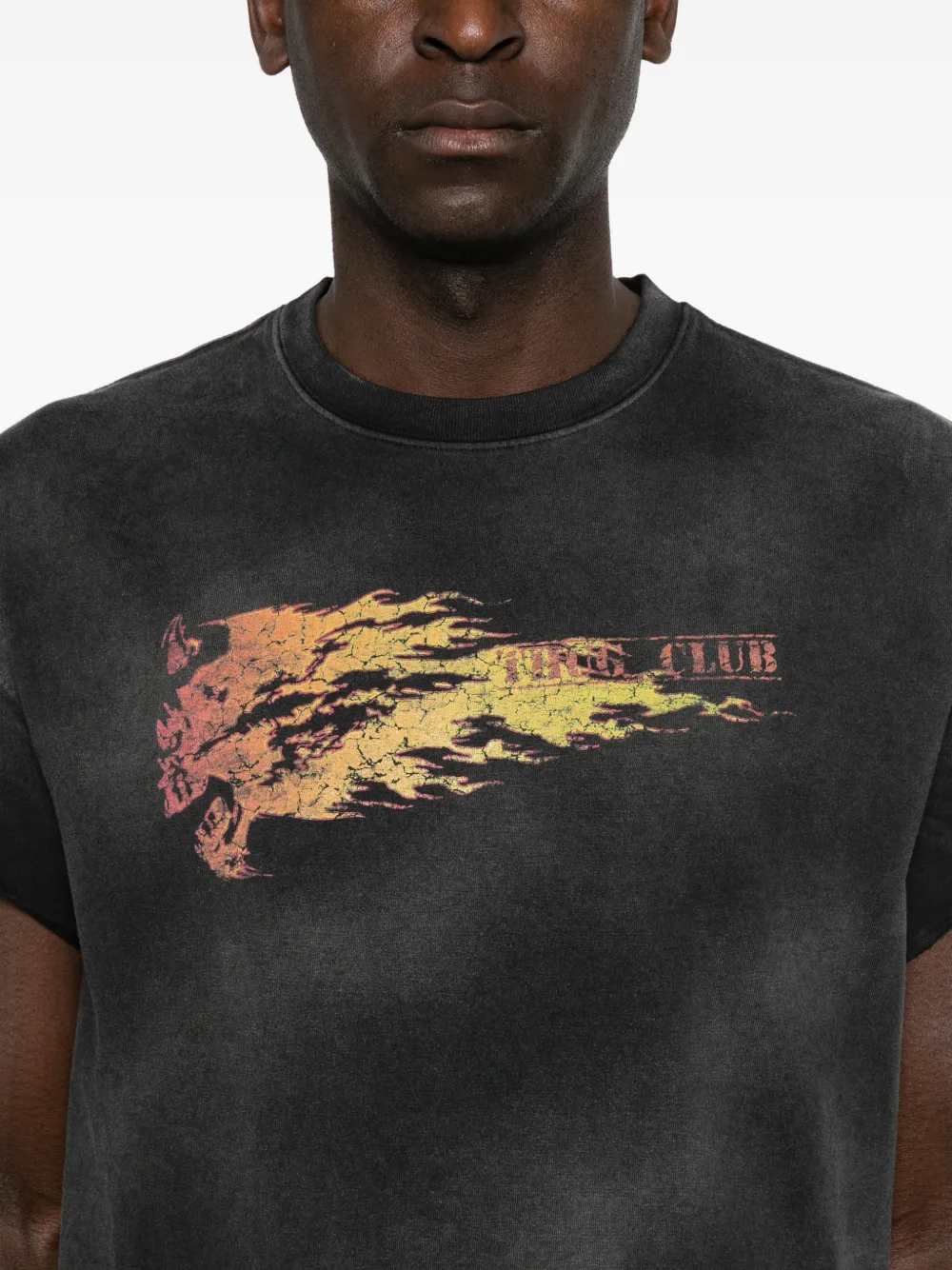THUG CLUB T-shirt met grafische print Zwart