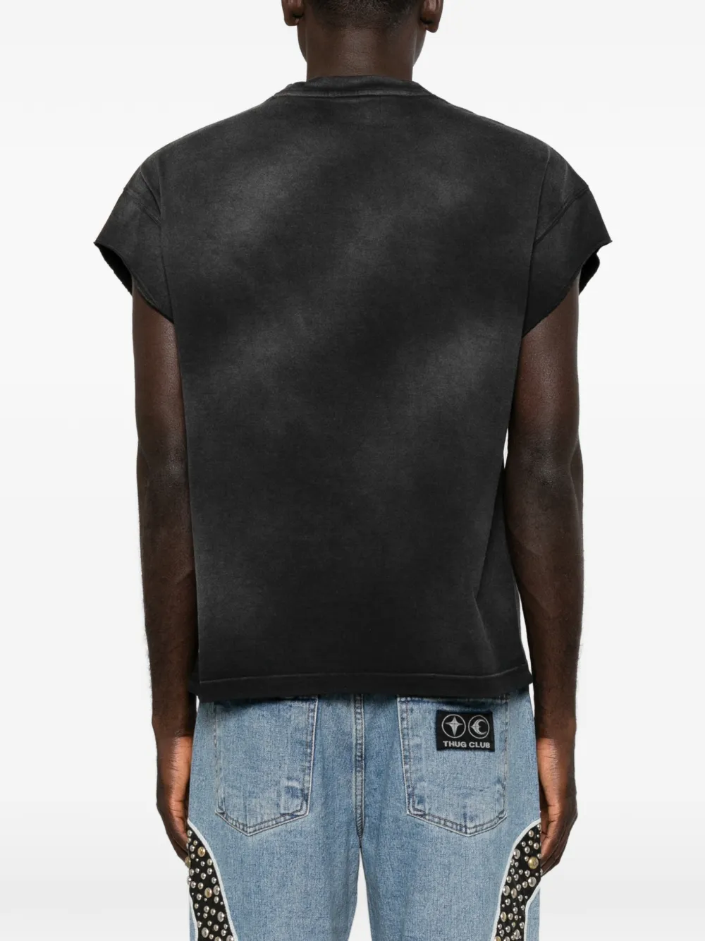 THUG CLUB T-shirt met grafische print Zwart