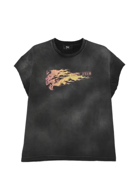 THUG CLUB graphic-print washed T-shirt