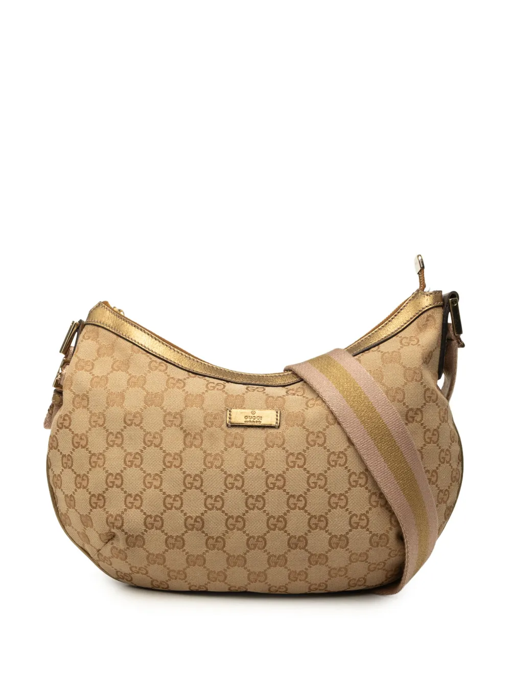 Gucci Pre-Owned 2000-2015 GG Canvas Web crossbody bag - Toni neutri