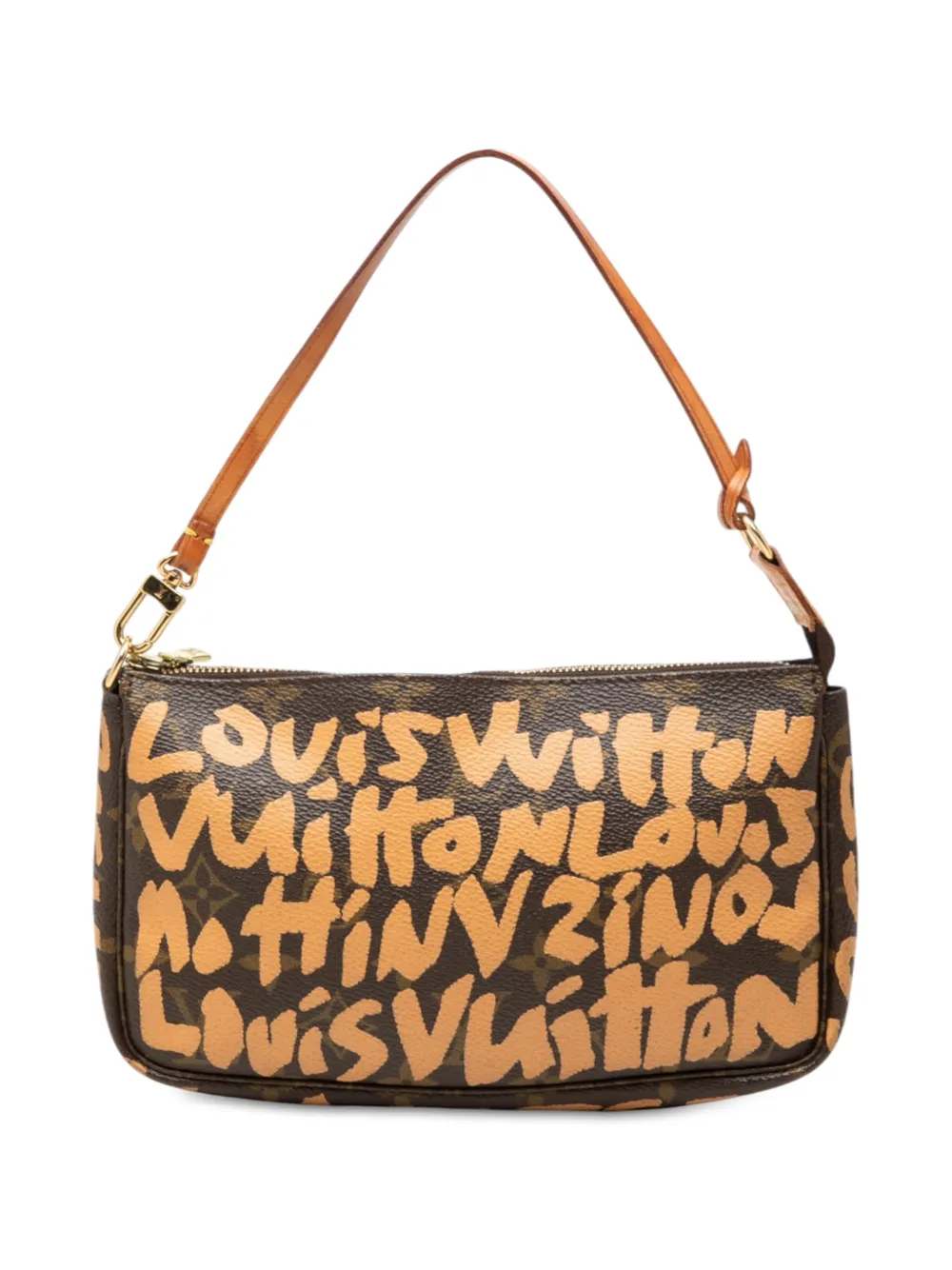 Louis Vuitton Pre-Owned 2001 Stephen Sprouse Monogram Graffiti Pochette Accessoires shoulder bag - Marrone