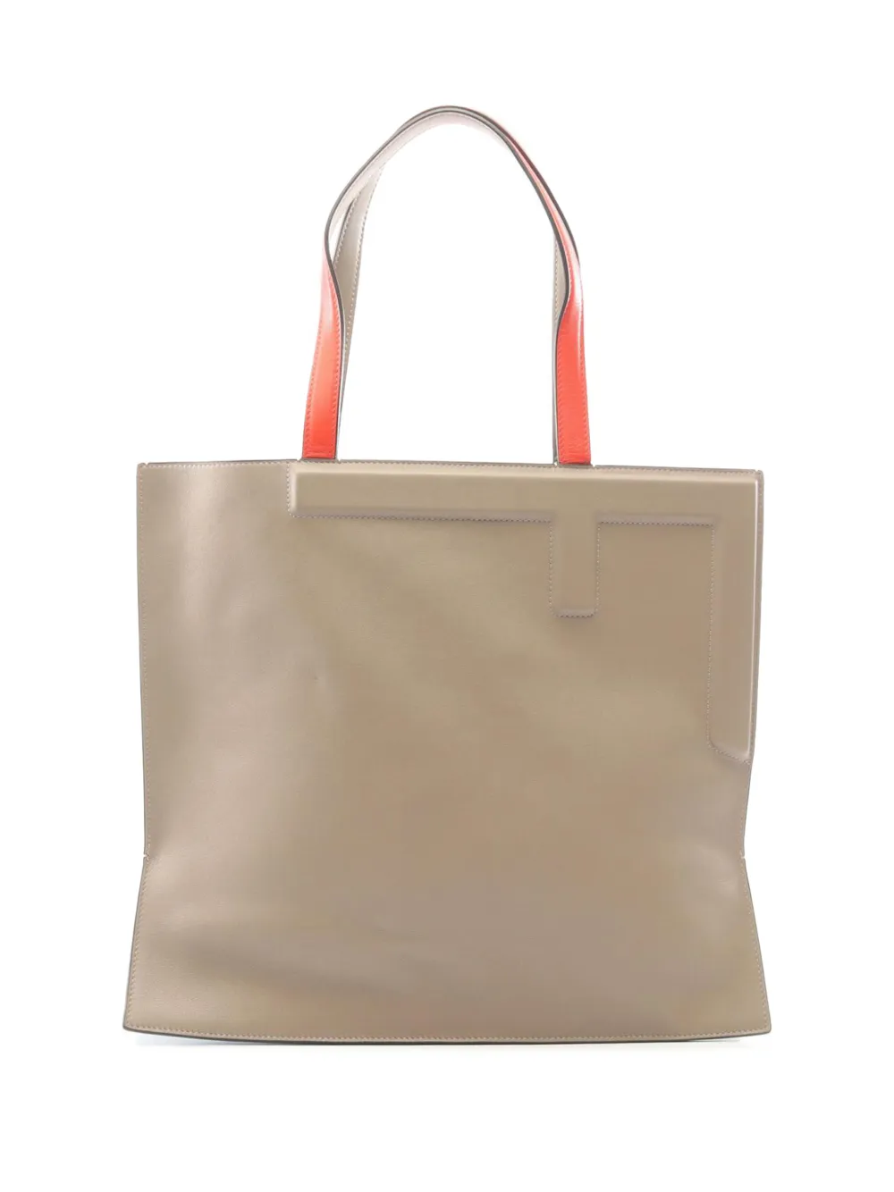 Fendi Pre-Owned 2010-2026 mittelgroßer zweifarbiger Flip Tote Bag aus glattem Kalbsleder - Nude