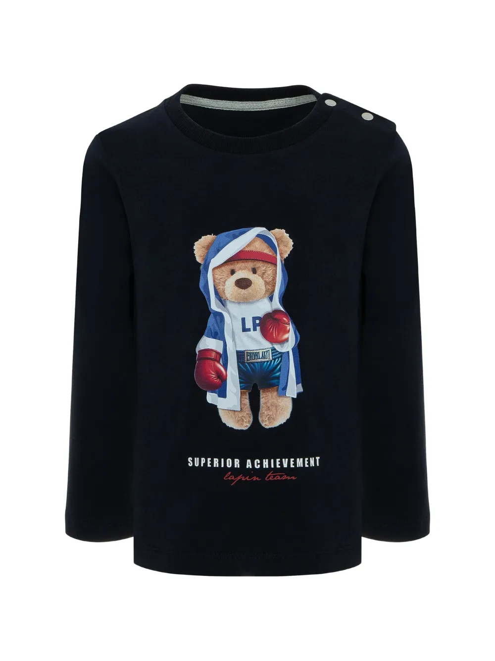 Lapin House t-shirt Playfull Rabbit à épaule boutonnée - Noir Lapin House t-shirt Playfull Rabbit à épaule boutonnée - Noir