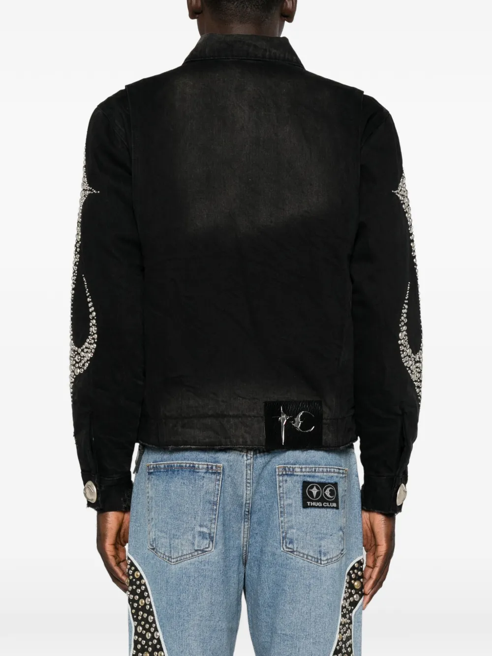 THUG CLUB Denim jack Zwart