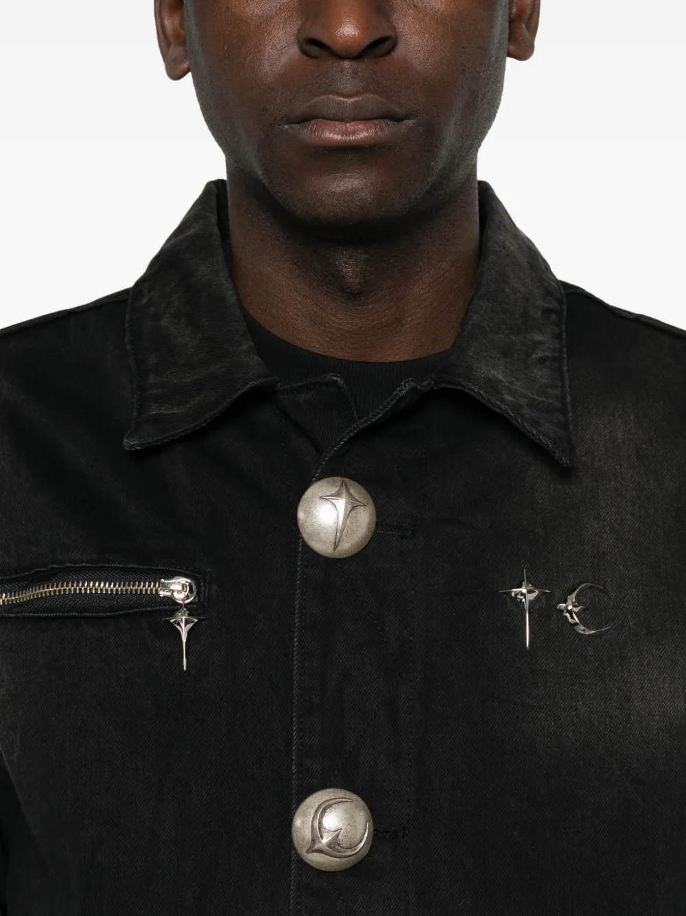 THUG CLUB Denim jack Zwart